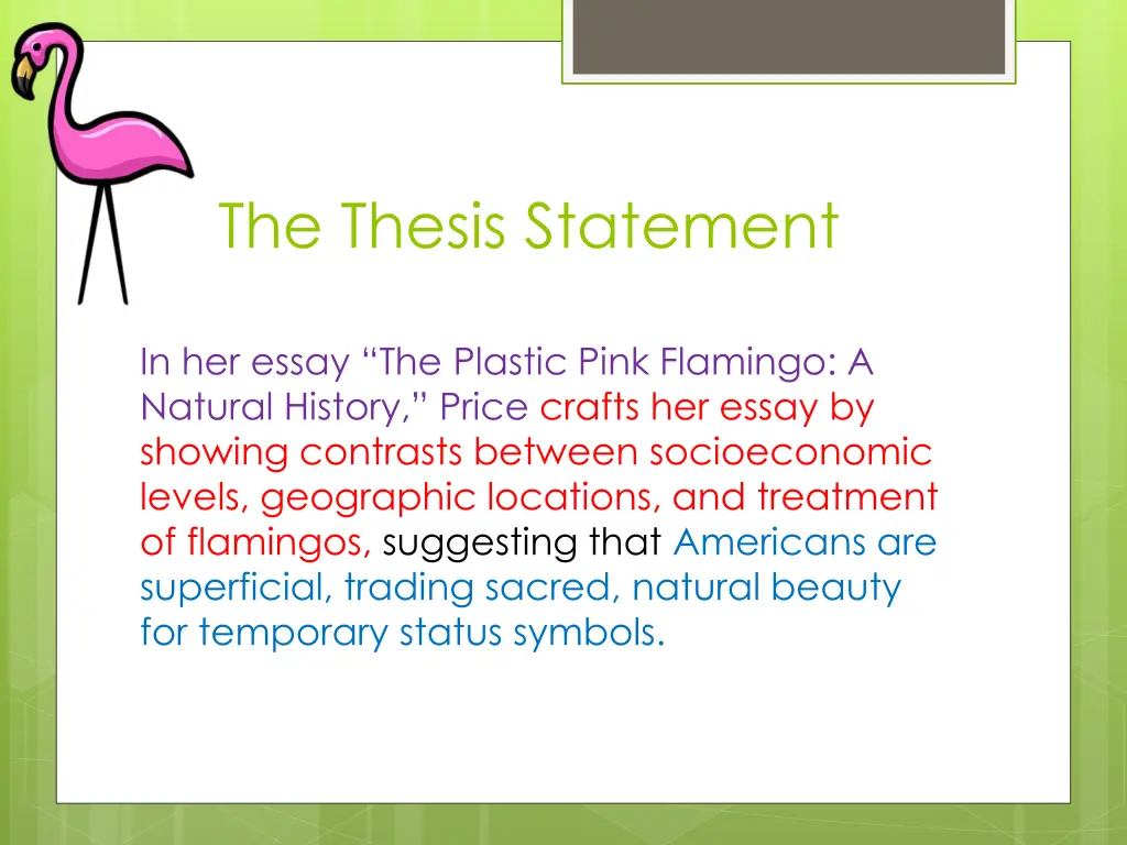 the thesis statement