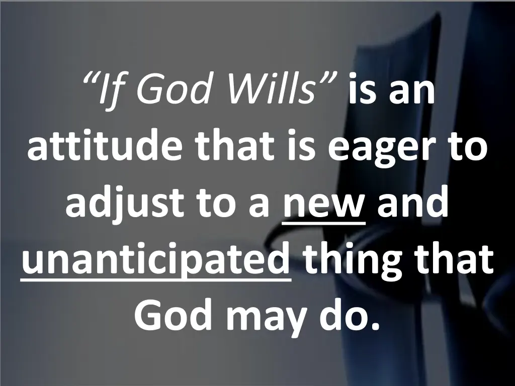 if god wills is an attitude that is eager