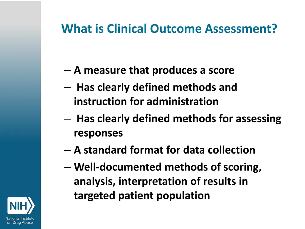 what is clinical outcome assessment