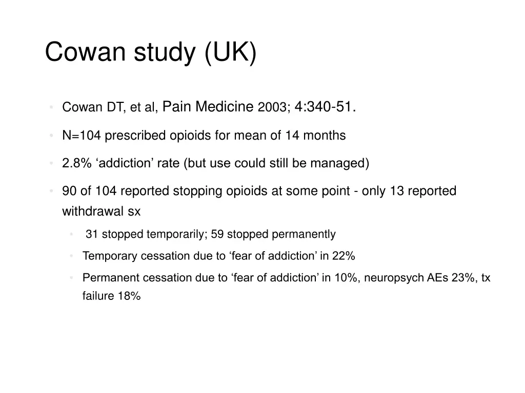 cowan study uk