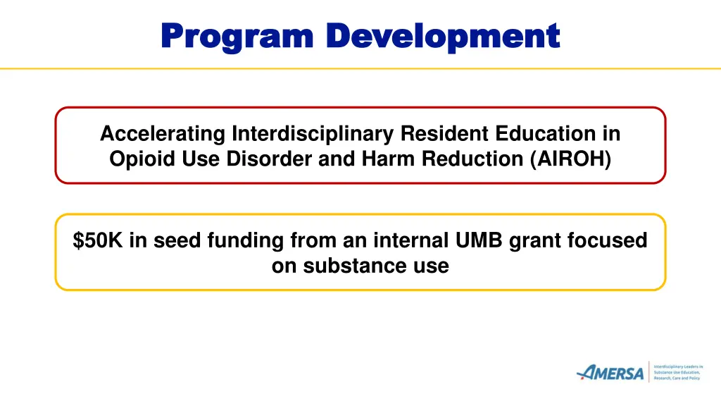 program development program development