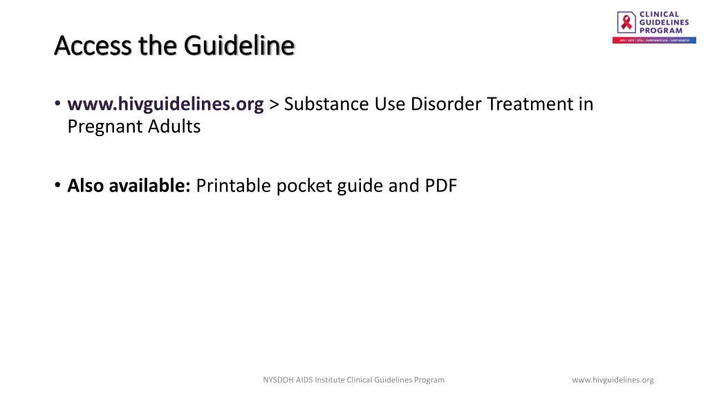 access the guideline access the guideline