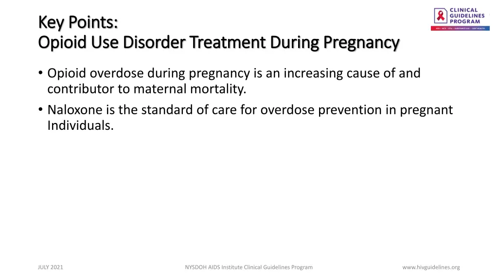 key points key points opioid use disorder