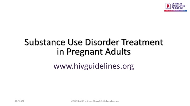 substance use disorder treatment in pregnant