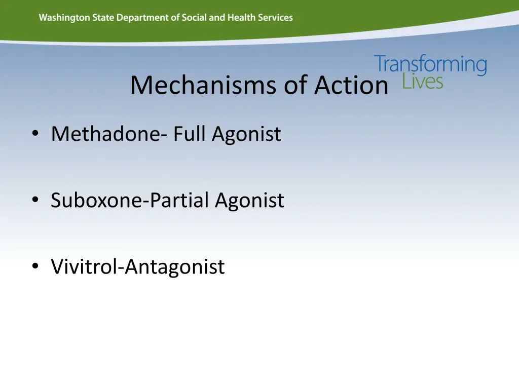 mechanisms of action