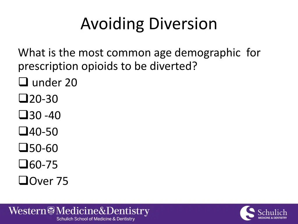 avoiding diversion