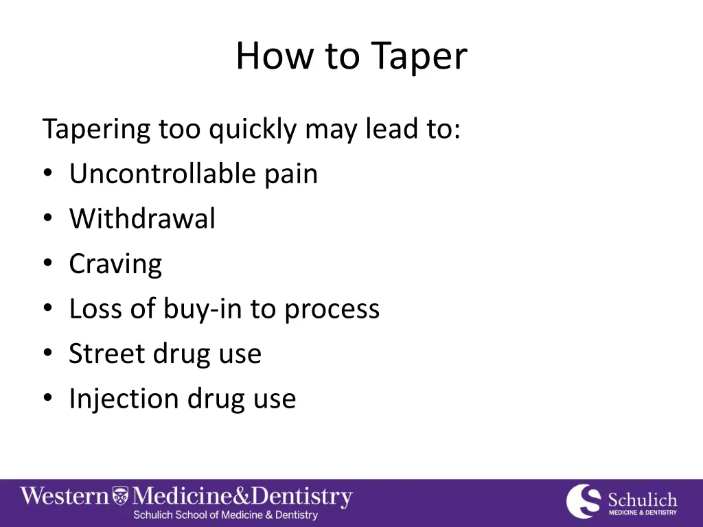 how to taper 2