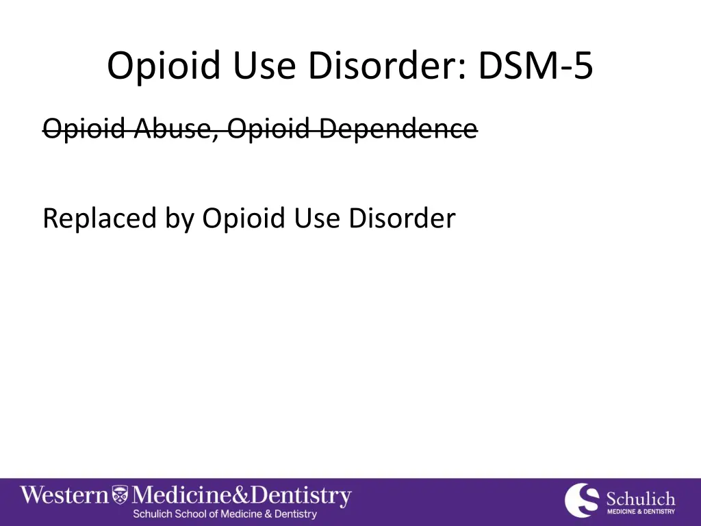 opioid use disorder dsm 5