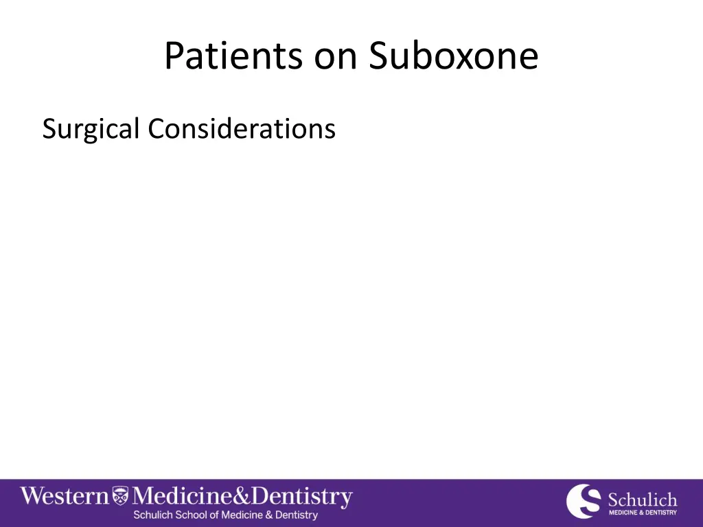 patients on suboxone