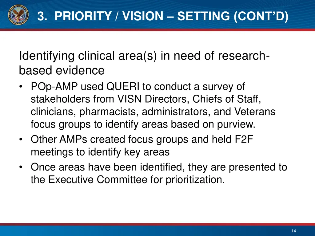 3 priority vision setting cont d