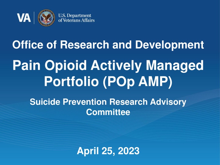 office of research and development pain opioid