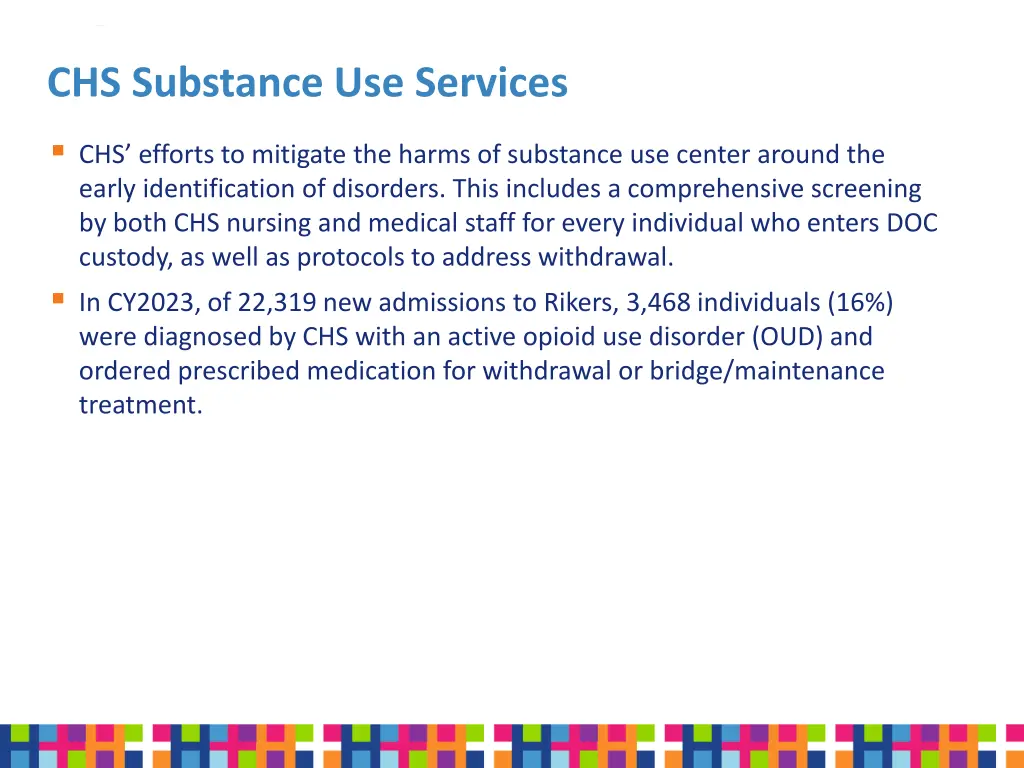 chs substance use services