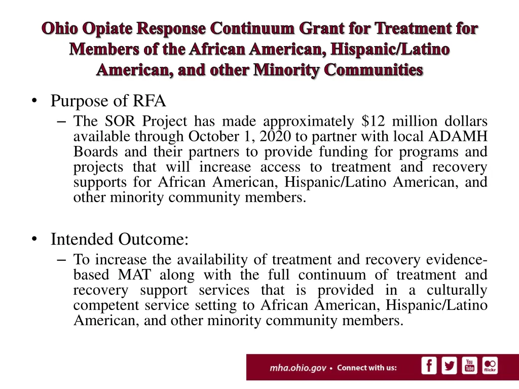 ohio opiate response continuum grant