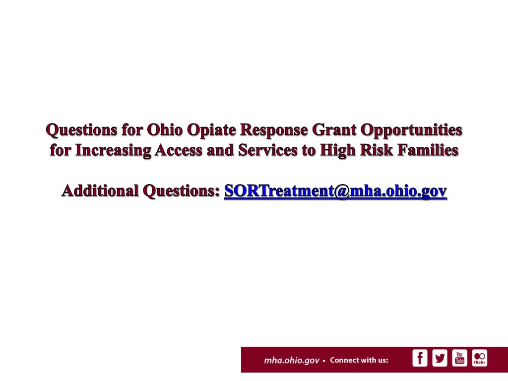 questions for ohio opiate response grant