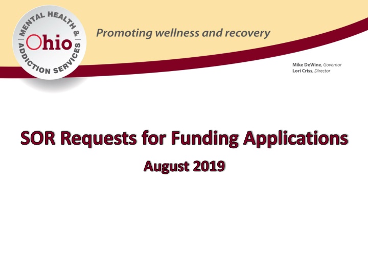 sor requests for funding applications