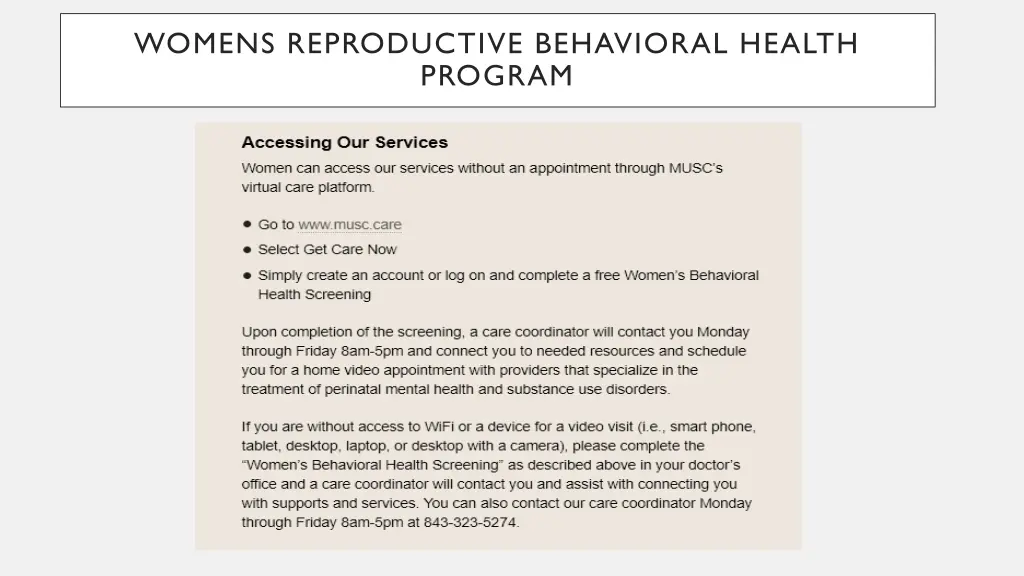 womens reproductive behavioral health program 1