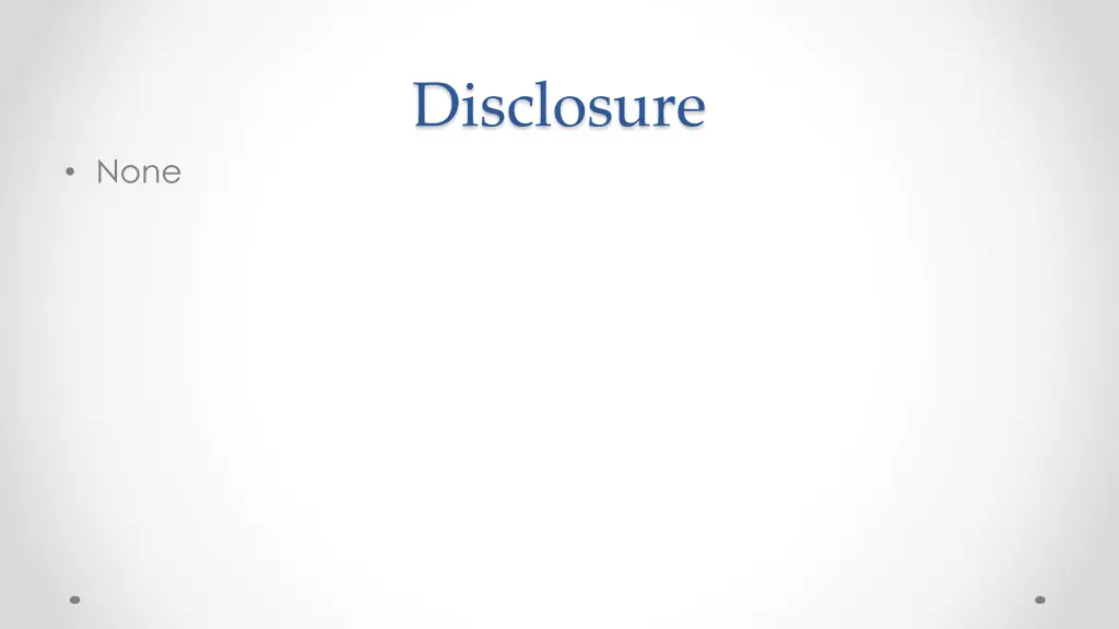 disclosure