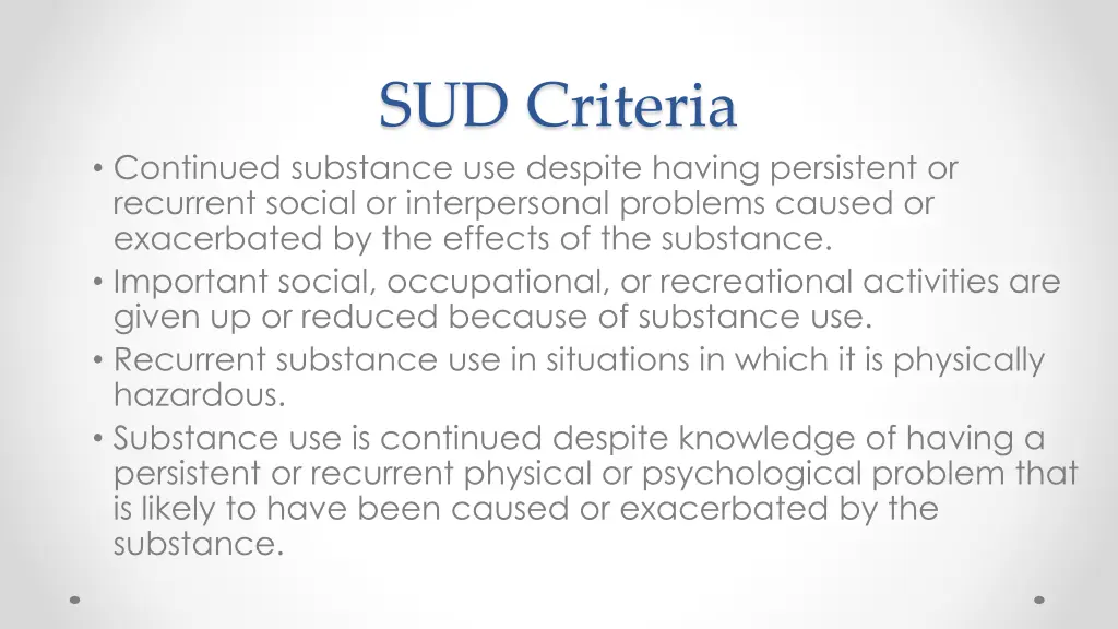 sud criteria 1