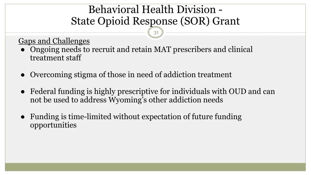 behavioral health division state opioid response 7