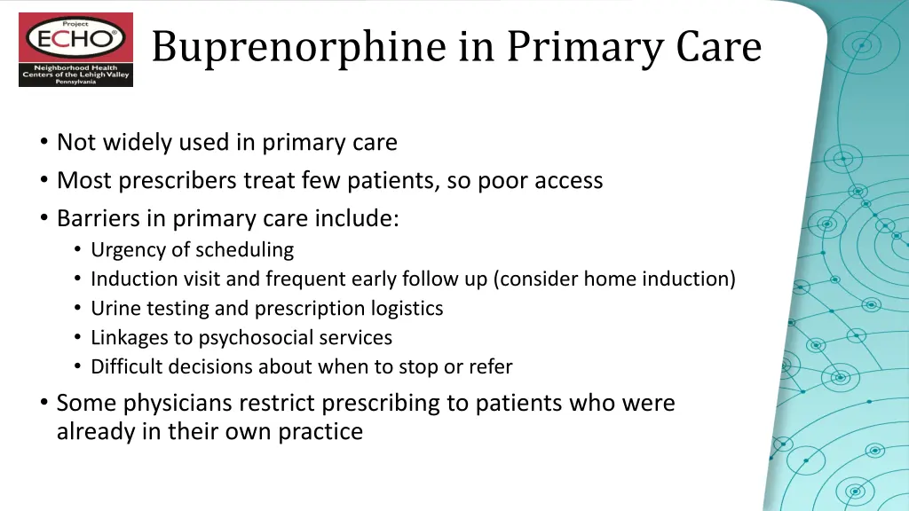 buprenorphine in primary care