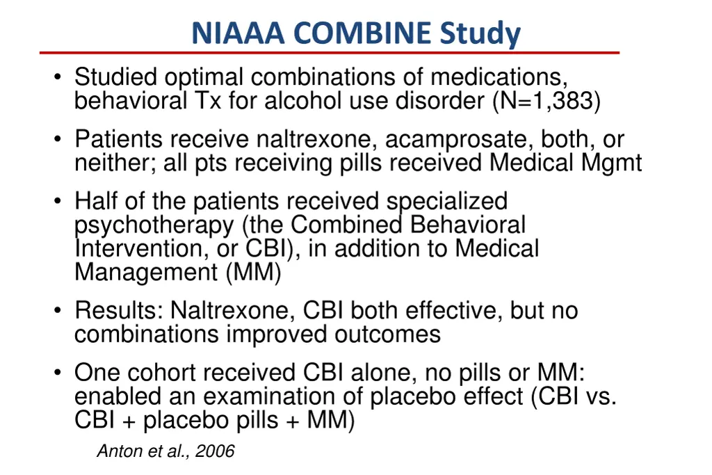 niaaa combine study studied optimal combinations