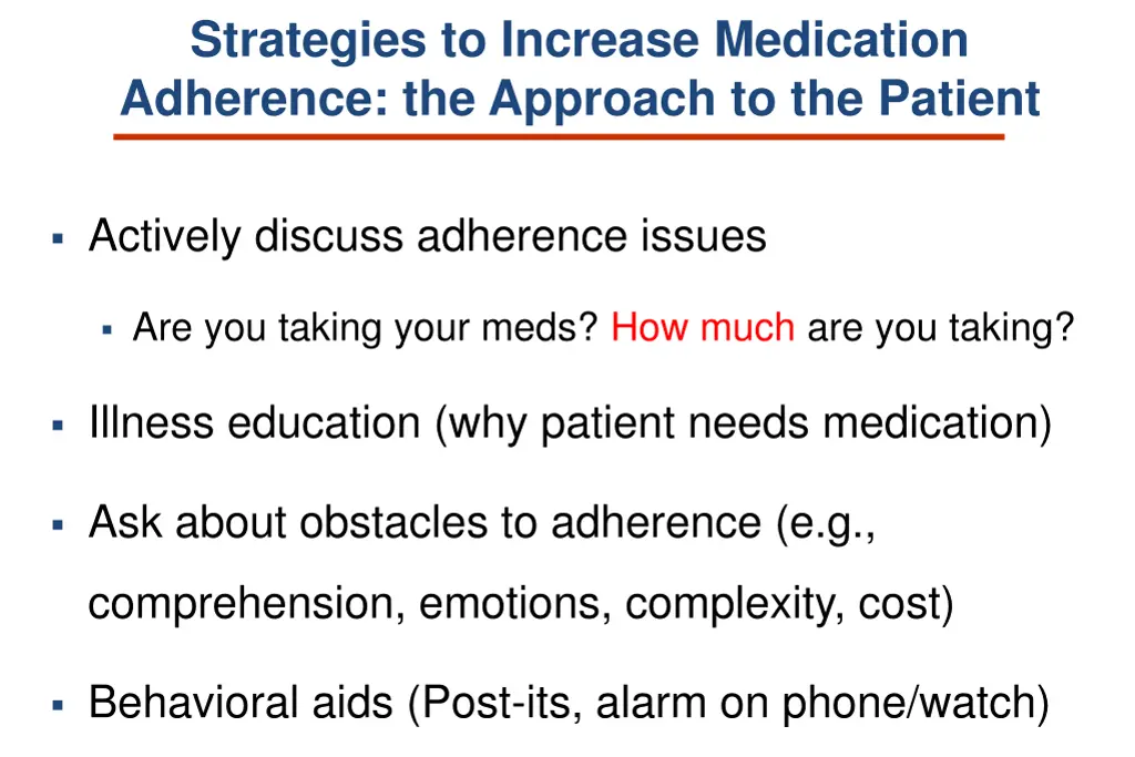 strategies to increase medication adherence 1