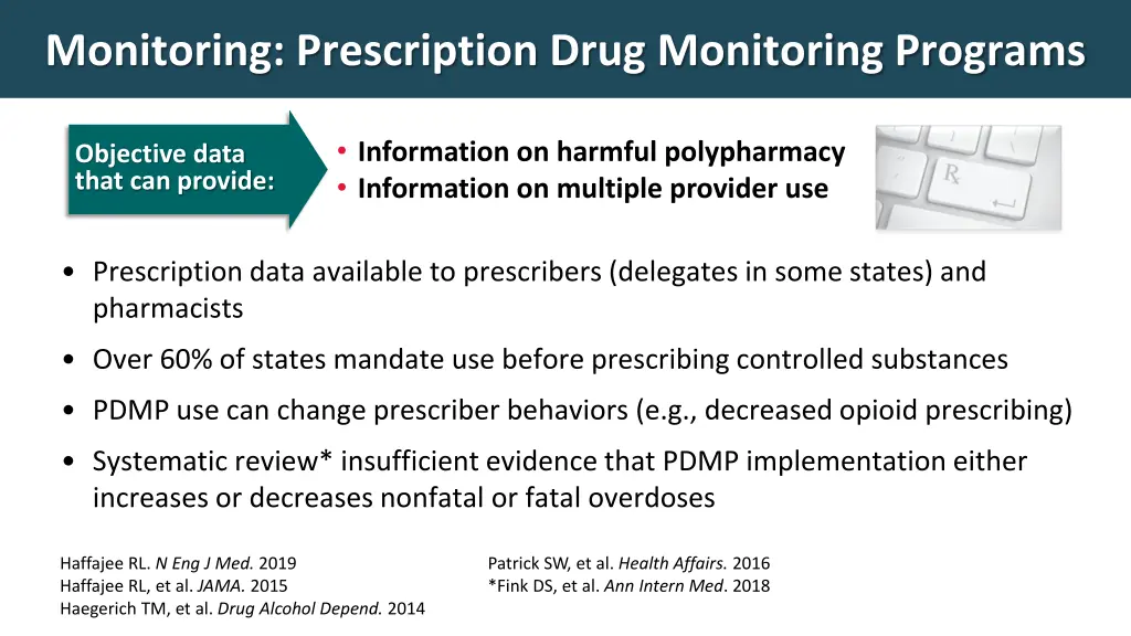 monitoring prescription drug monitoring programs