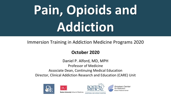 pain opioids and addiction