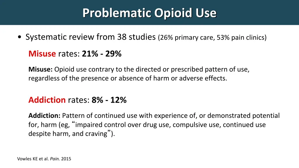 problematic opioid use