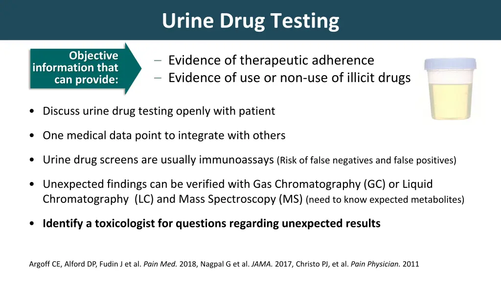 urine drug testing