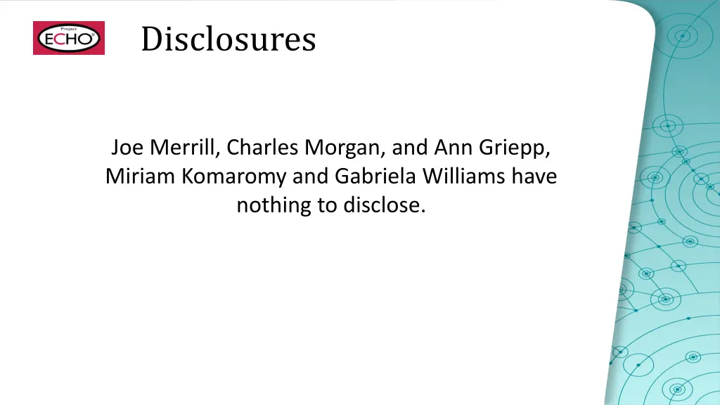 disclosures