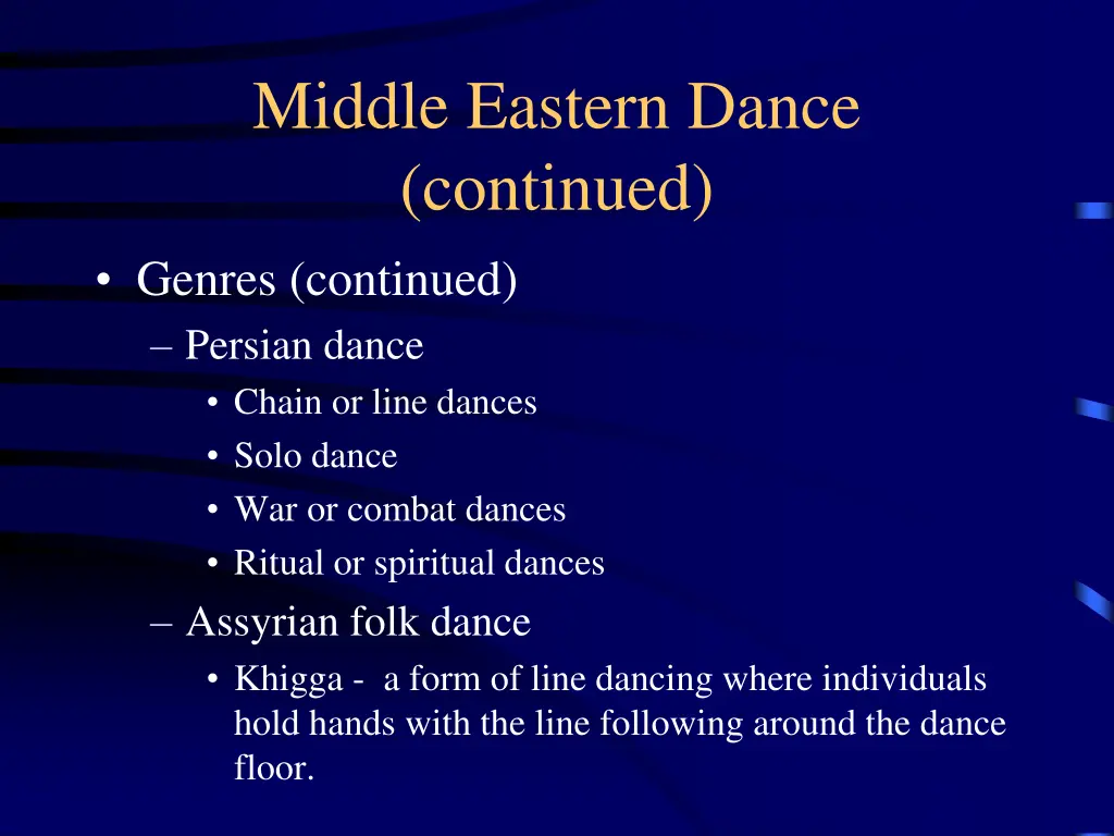 middle eastern dance continued 1