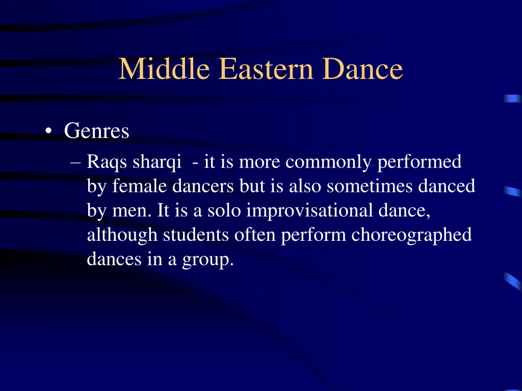 middle eastern dance