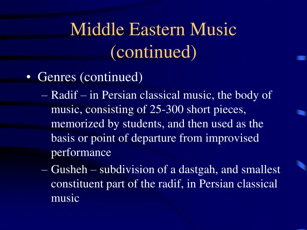 middle eastern music continued 6