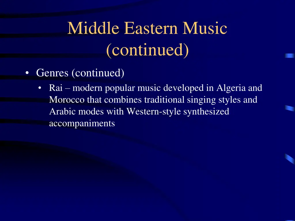 middle eastern music continued 7