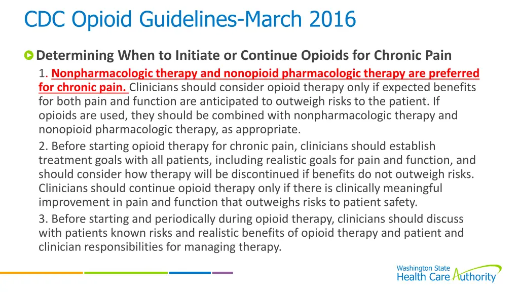 cdc opioid guidelines march 2016