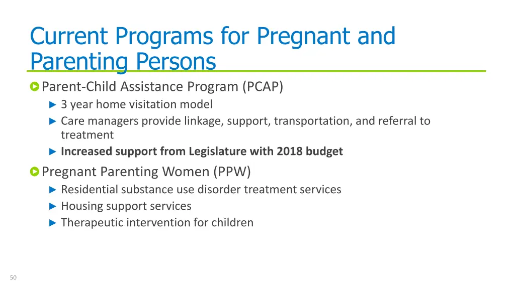 current programs for pregnant and parenting