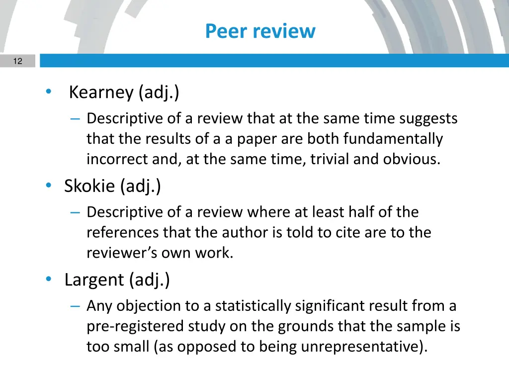 peer review