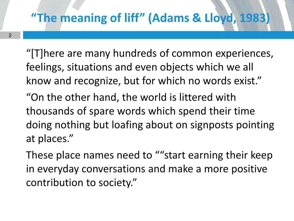 the meaning of liff adams lloyd 1983