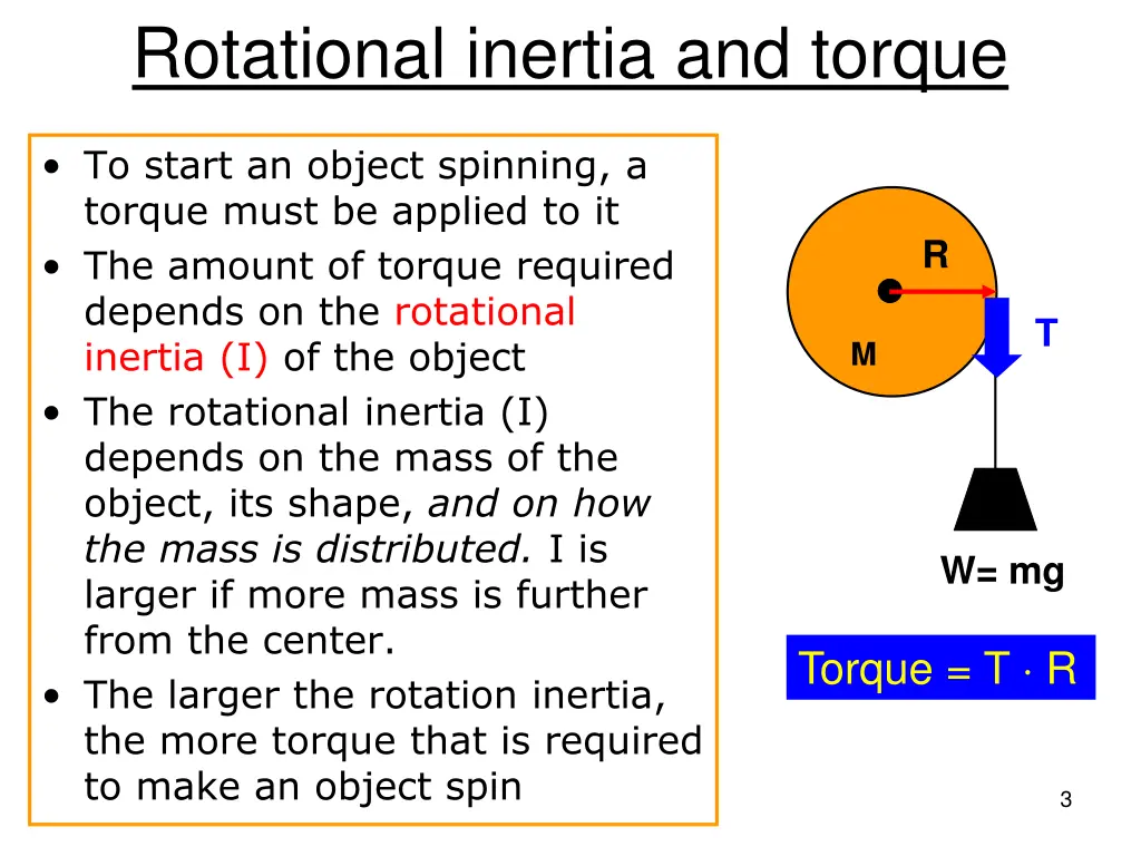 rotational inertia and torque