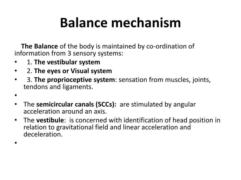 balance mechanism