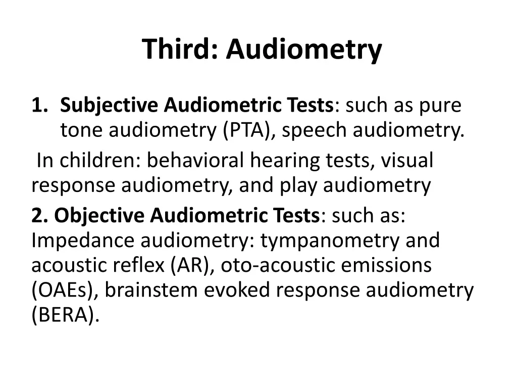 third audiometry