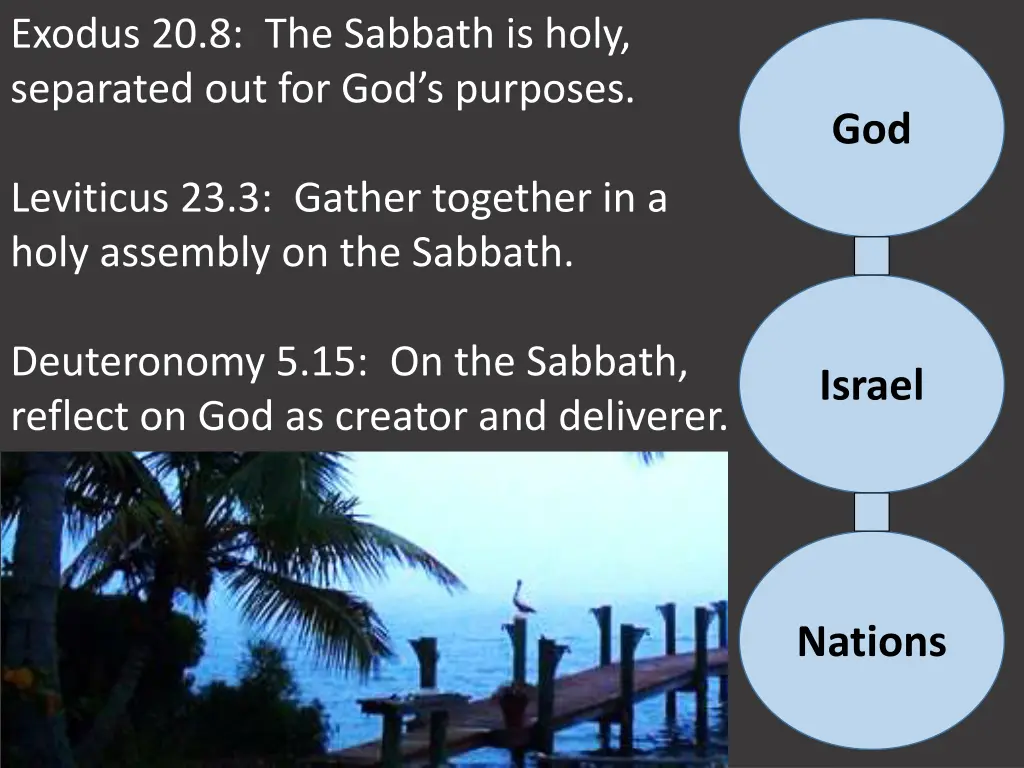 exodus 20 8 the sabbath is holy separated