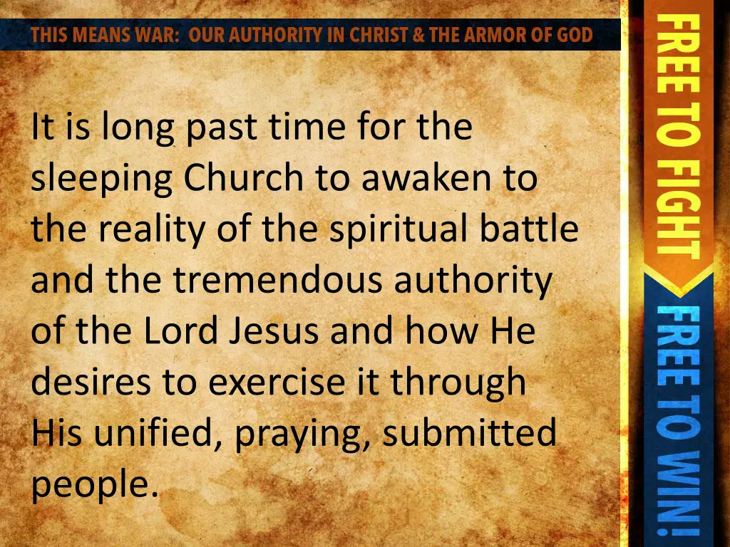 it is long past time for the sleeping church