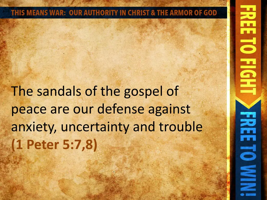 the sandals of the gospel of peace