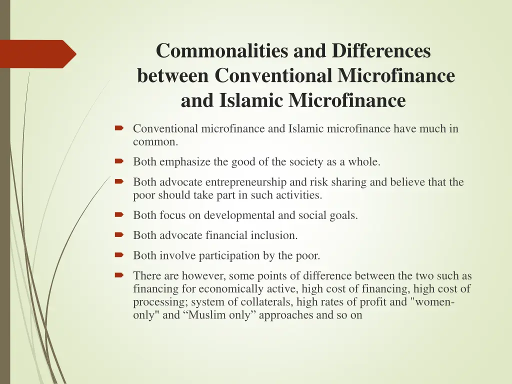 commonalities and differences between