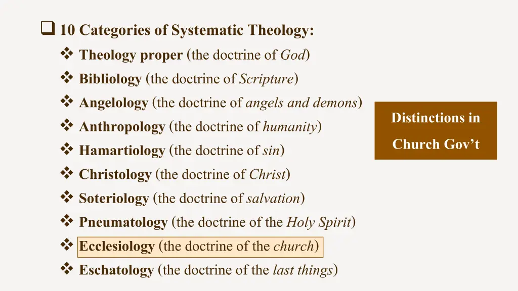 10 categories of systematic theology theology 15