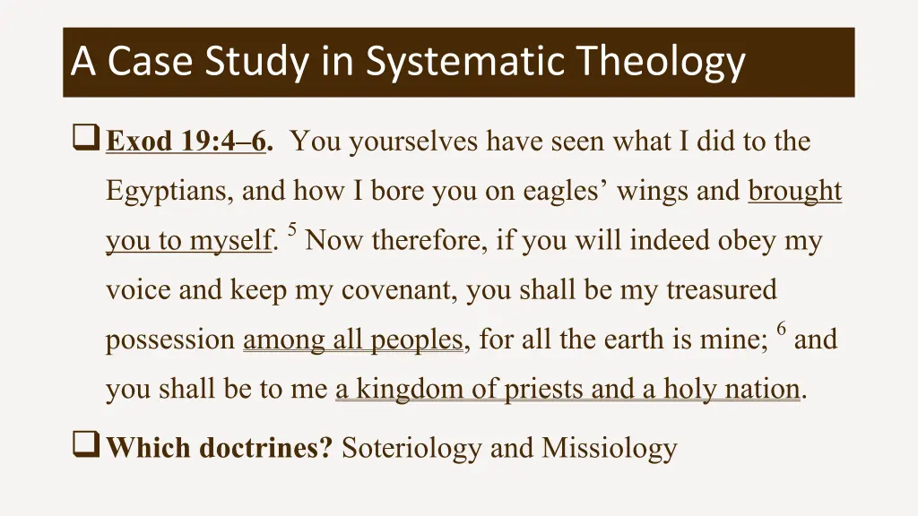 a case study in systematic theology 1