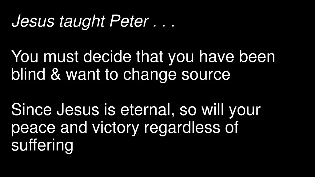 jesus taught peter 1