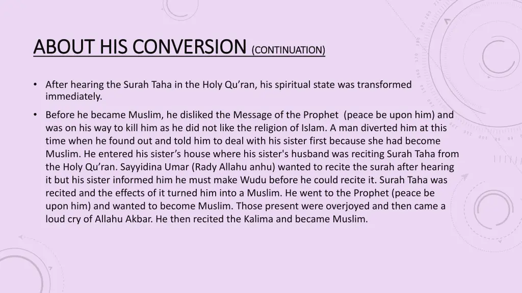 about his conversion about his conversion 1